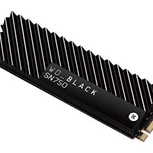 WD_BLACK 2TB SN750 NVMe Internal Gaming SSD Solid State Drive with Heatsink - Gen3 PCIe, M.2 2280, 3D NAND, Up to 3,400 MB/s - WDS200T3XHC