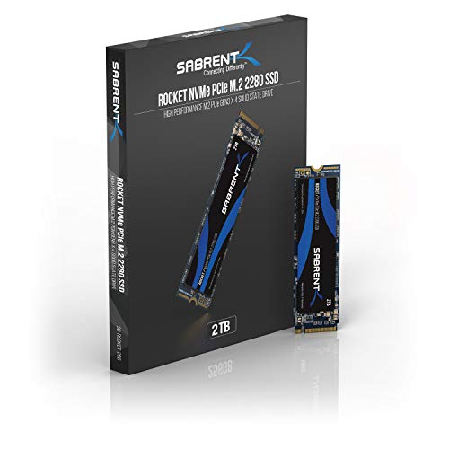 SABRENT 2TB Rocket NVMe PCIe M.2 2280 Internal SSD High Performance Solid State Drive (SB-ROCKET-2TB)