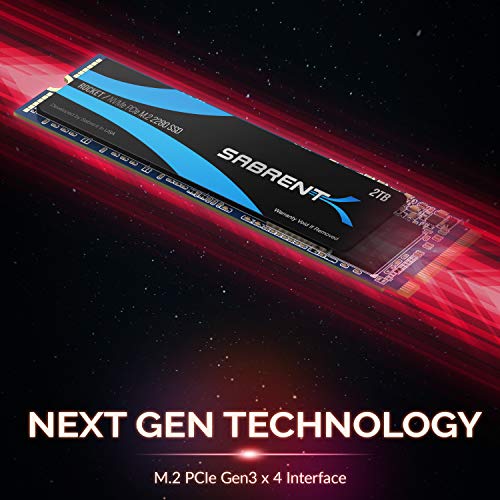 SABRENT 2TB Rocket NVMe PCIe M.2 2280 Internal SSD High Performance Solid State Drive (SB-ROCKET-2TB)