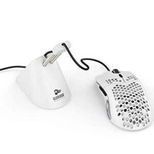 Glorious Gaming Mouse Bungee - Flexible Mouse Cable Management - Gaming Mouse Accessory (White)