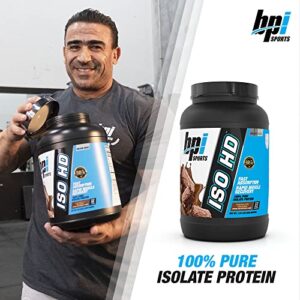 BPI Sports Iso Hd – 100% Whey Protein isolates – Muscle Growth, Recovery, Weight Loss, Meal Replacement – Low Carb, Low Calorie – for Men & Women – Chocolate Brownie – 1.6 Lb
