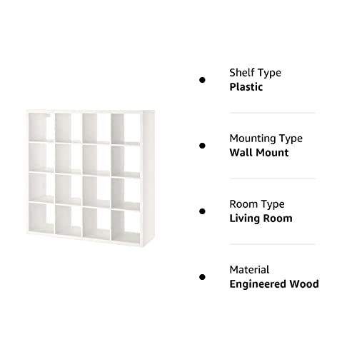 Ikea ' New KALLAX Shelf Unit White, 57 7/8x57 7/8"