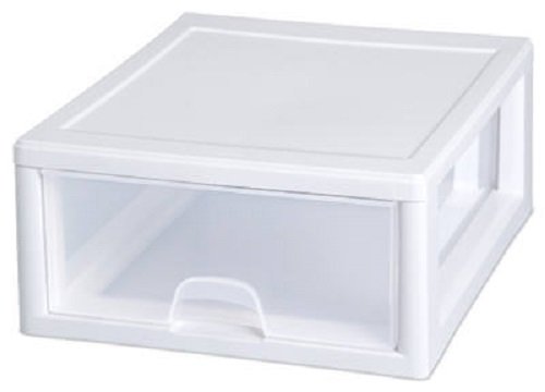 STERILITE 23018006 16 Qt Stacking Storage Drawer/Box - Quantity 12