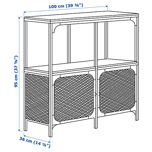 IKEA Fjällbo Shelf Unit, Black