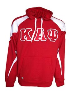 mega greek mens kappa alpha psi prospective hooded sweatshirt large red