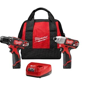 M12 12-Volt Lithium-Ion Cordless Drill Driver/Impact Driver Combo Kit (2-Tool) with Free M12 1.5Ah Battery (2-Pack)