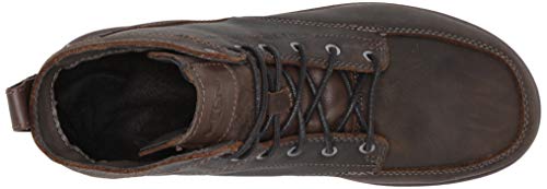 KEEN Utility Men's San Jose 6” Alloy Toe Waterproof Wedge Work Boots, Cascade Brown/Black, 12 2E (Wide) US