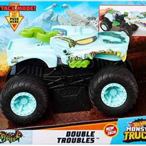 Hot Wheels Monster Truck Double Troubles 1:24 Scale Transforming Trucks Ages 3 to 5