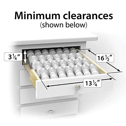 LYNK PROFESSIONAL® Spice Drawer Organizer - Heavy Gauge Steel 4 Tier Spice Rack - Drawer Insert Tray for Spice Jars, Herbs and Seasoning - Kitchen Cabinet Drawer Storage - Silver Metallic, Large