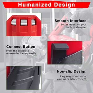 DTK 6.4Ah 12V M 12 Battery Replacement for Milwaukee M12 Battery 48-11-2410 48-11-2411 48-11-2420 48-11-2440 48-11-2460,Compatible with Milwaukee M12 Cordless Power Tools 2Pack Lithium Batteries