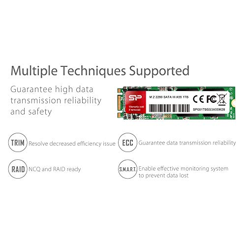 Silicon Power 1TB A55 M.2 SSD SATA III Internal Solid State Drive 2280 SU001TBSS3A55M28AB