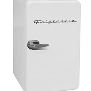 FRIGIDAIRE EFR372-WHITE 3.2 Cu Ft White Retro Compact Rounded Corner Premium Mini Fridge