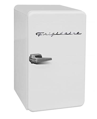 FRIGIDAIRE EFR372-WHITE 3.2 Cu Ft White Retro Compact Rounded Corner Premium Mini Fridge