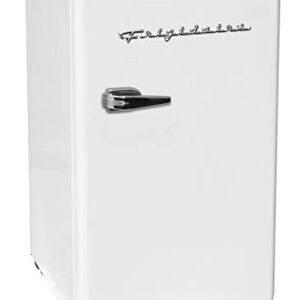 FRIGIDAIRE EFR372-WHITE 3.2 Cu Ft White Retro Compact Rounded Corner Premium Mini Fridge