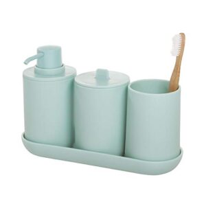 iDesign Cade Bathroom Accessories, Soft Aqua