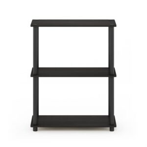 Furinno Turn-N-Tube Display Rack, 3-Tier Single, Espresso/Black