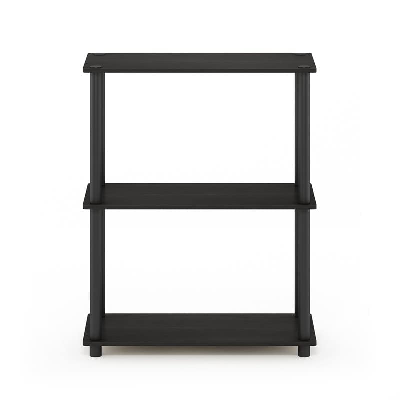 Furinno Turn-N-Tube Display Rack, 3-Tier Single, Espresso/Black