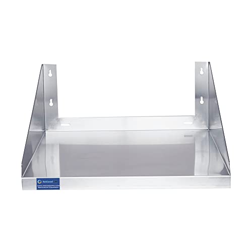 Stainless Steel Microwave & Appliance Wall Shelf | Custom Sizes | Metal Utility Shelving | Heavy Duty | Commercial Grade | Wall Mount | NSF |