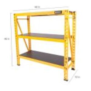 DEWALT 4-Foot Tall, 3-Shelf Industrial Workshop/Garage Storage Rack, Total Capacity: 4,500 lbs.