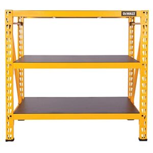 DEWALT 4-Foot Tall, 3-Shelf Industrial Workshop/Garage Storage Rack, Total Capacity: 4,500 lbs.