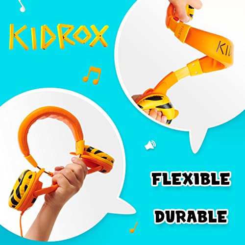 Kidrox Toddler Headphones for 2 + Year Old - Baby Headphones for Plane, Infant Headphones for Girls, Headphones for Kids for School, Boys Headphones for Toddlers 1-3 Year Old, Childrens Headphones