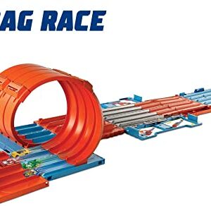 Hot Wheels Toy Car Track Set, Race Crate Transforms Into 3 Builds, Includes Storage & 2 Cars in 1:64 Scale [Amazon Exclusive]