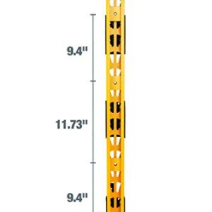 DEWALT 3-Piece Wall Mount Cantilever Wood and Lumber Storage Rack for Workshop Shelving, Multi-Depth Storage, Supports a Total of 273 lbs.