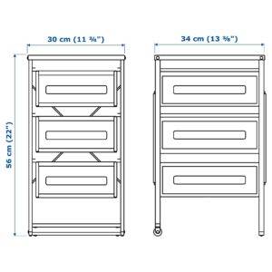 IKEA Lennart Drawer Unit, White