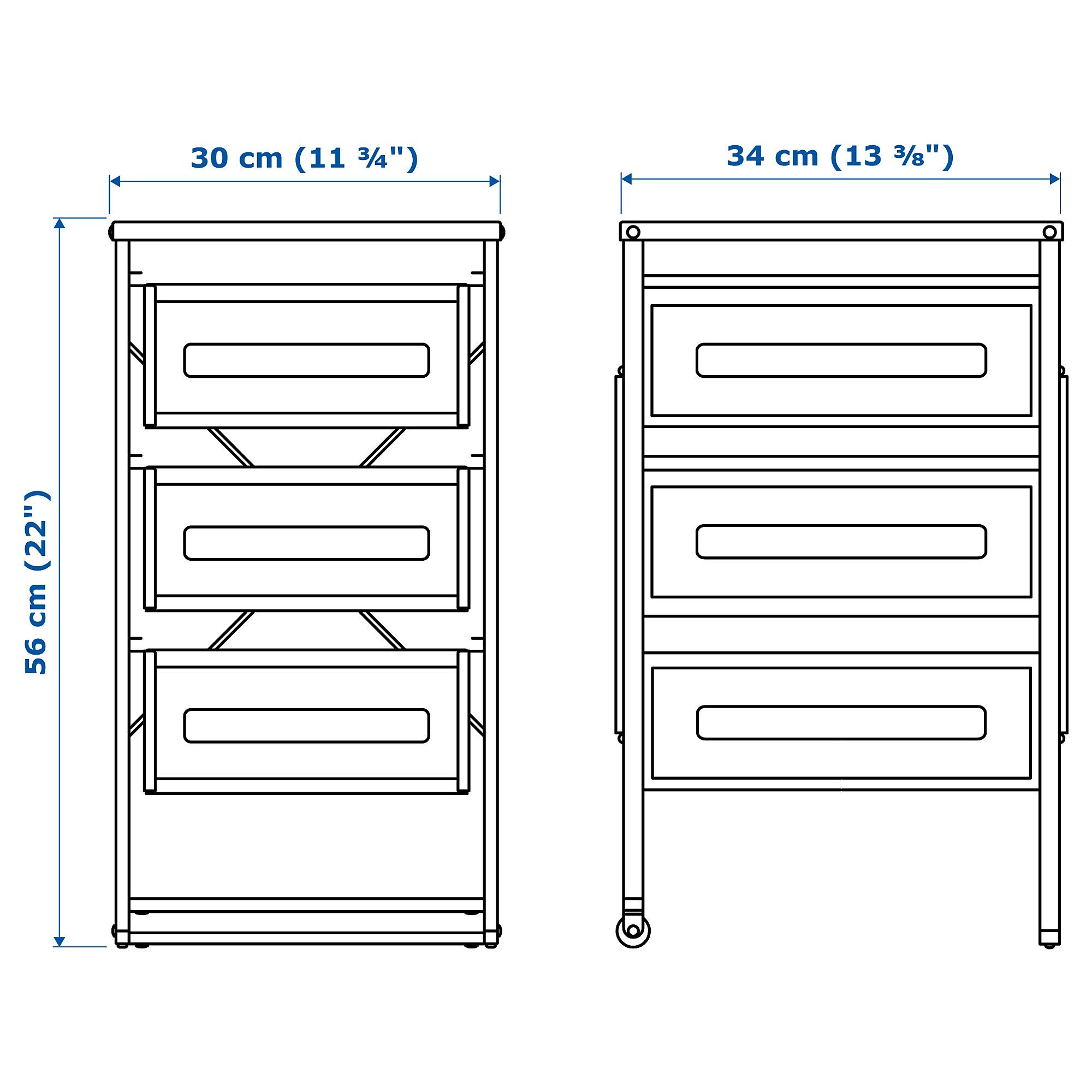 IKEA Lennart Drawer Unit, White