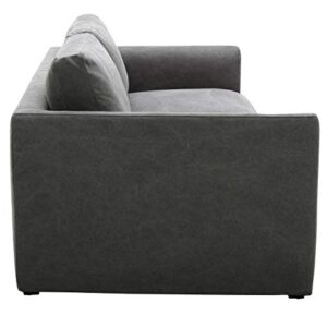 Amazon Brand – Stone & Beam Faraday Down-Filled Casual Slipcovered Sofa, 89"W, Charcoal Grey