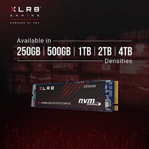 PNY XLR8 CS3030 2TB M.2 PCIe NVMe Gen3 x4 Internal Solid State Drive (SSD), Read up to 3,500 - M280CS3030-2TB-RB