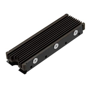 m.2 heatsink nvme 2280 ssd heat sink support single double sided m2 ssd cooling with thermal silicone pads cooler for computer pc ps5 pcie nvme or ngff sata m.2 ssd installation