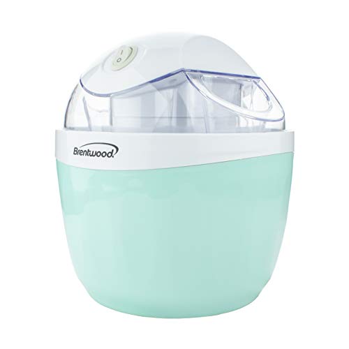 Brentwood TS-1410BL 1 Quart Ice Cream and Sorbet Maker, Frozen Yogurt, Gelato, and Custard Machine, Blue