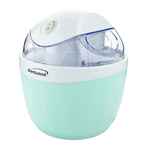 Brentwood TS-1410BL 1 Quart Ice Cream and Sorbet Maker, Frozen Yogurt, Gelato, and Custard Machine, Blue