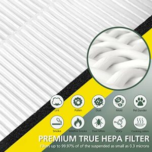 isinlive 2 Pack FLT4825 True HEPA Filter B Replacement with Activated Carbon Pre-Filters Compatible with Guardian Air Purifier AC4825 AC4300 AC4800 AC4900 AC4850