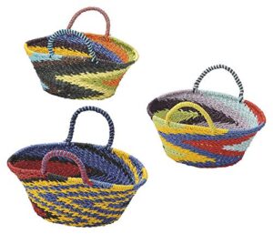 chidorisangyou ps-13037as nostalgic basket colorful 7.9 x 6.7 x 5.9 inches (20 x 17 x 15 cm)