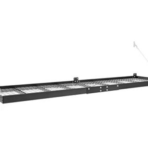 NewAge Products Pro Series Black 2 ft. x 8 ft. Wall Mounted Steel Shelf, Garage Overheads, 40406