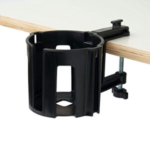 cup-holster - the best anti-spill cup holder for your desk or table (black, 1)
