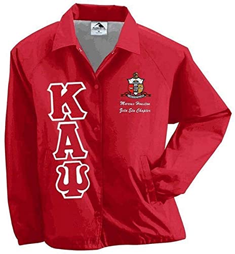 Greekgear Kappa Alpha Psi Crossing Jacket Large Red