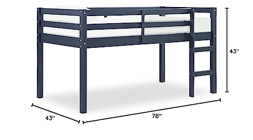 DHP Milton Junior Twin Loft Bed, Blue