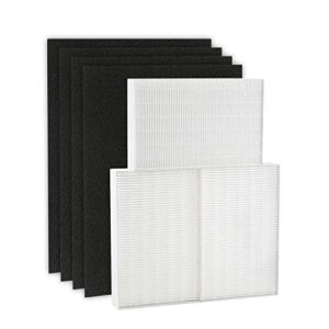hpa300 true hepa filter replacement compatible with honeywell air purifier hpa300 series, hpa300, hpa304, hpa8350, hpa300vp, hpa3300b, hpa5300, pack of 3 hepa r and 4 pre filters a hrf-ap1