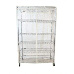 formosa covers storage shelving unit cover see through pvc, fits racks 48" w x 24d x 72h all clear pvc (cover only)
