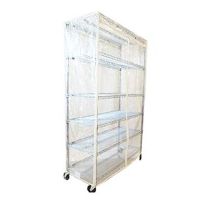 Formosa Covers Storage Shelving Unit Cover See Through PVC, fits Racks 48" W x 24D x 72H All Clear PVC (Cover only)