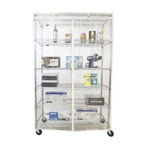 formosa covers storage shelving unit cover see through pvc, fits racks 36" wx18 dx72 h all clear pvc, cover only