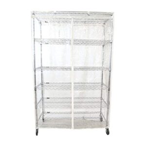 Formosa Covers Storage Shelving Unit Cover See Through PVC, fits Racks 36" Wx18 Dx72 H All Clear PVC, Cover Only