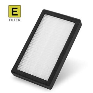 FLT4100 True HEPA Replacement Filter Size E for Guardian Technologies model AC4100 AC4100CA AC4150BL AC4150PCA AC4150P, 3 x Hepa Filter + 9 x Activated Carbon Pre-Filter