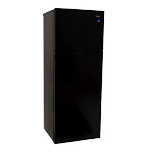 danby designer 7.3-cu. ft. apartment-size refrigerator with top-mount freezer in black