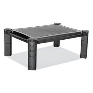 innovera ivr55051 large monitor stand with cable management, 12.99" x 17.1" x 6.6", black, supports 22 lbs