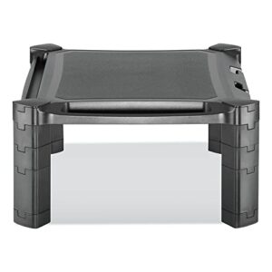 Innovera IVR55051 Large Monitor Stand With Cable Management, 12.99" X 17.1" X 6.6", Black, Supports 22 Lbs