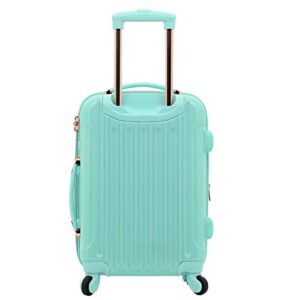 kensie Women's Alma Hardside Spinner Luggage, Expandable, Opal, Carry-On 20-Inch